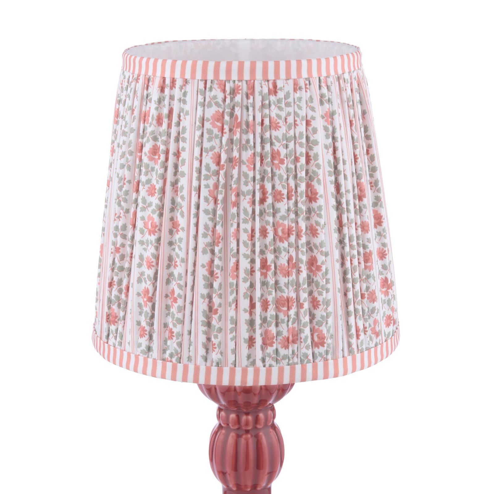 Laura Ashley Kelbrook Table Lamp Red Ceramic and Matt Antique Brass With Shade LA3756671-Q