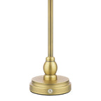 Laura Ashley Erin Rechargeable Table Lamp Matt Antique Brass With Shade LED LA3756704-Q