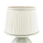 Laura Ashley Stannard Table Lamp Green Ceramic and Polished Chrome With Shade LA3756701-Q