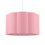 Laura Ashley Loveston Pink Cotton Scalloped Shade 38cm LA3756680-Q