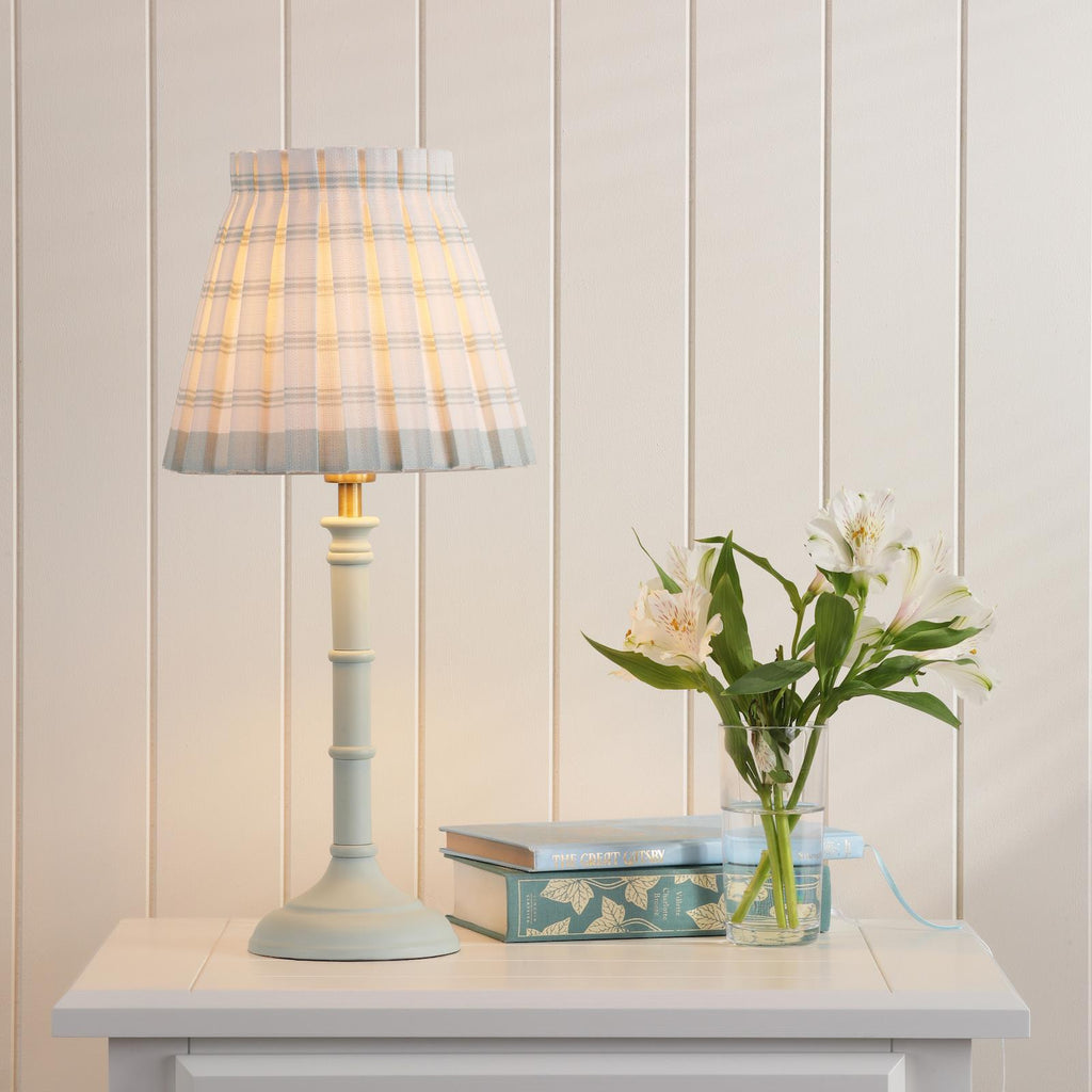 Farnworth Table Lamp In Matt Green With Green Cotton Shade LA3756427-Q