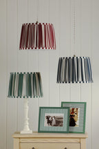 Laura Ashley Denwick Red Cotton Tapered Drum Shade 30cm/12 inch LA3756737-Q