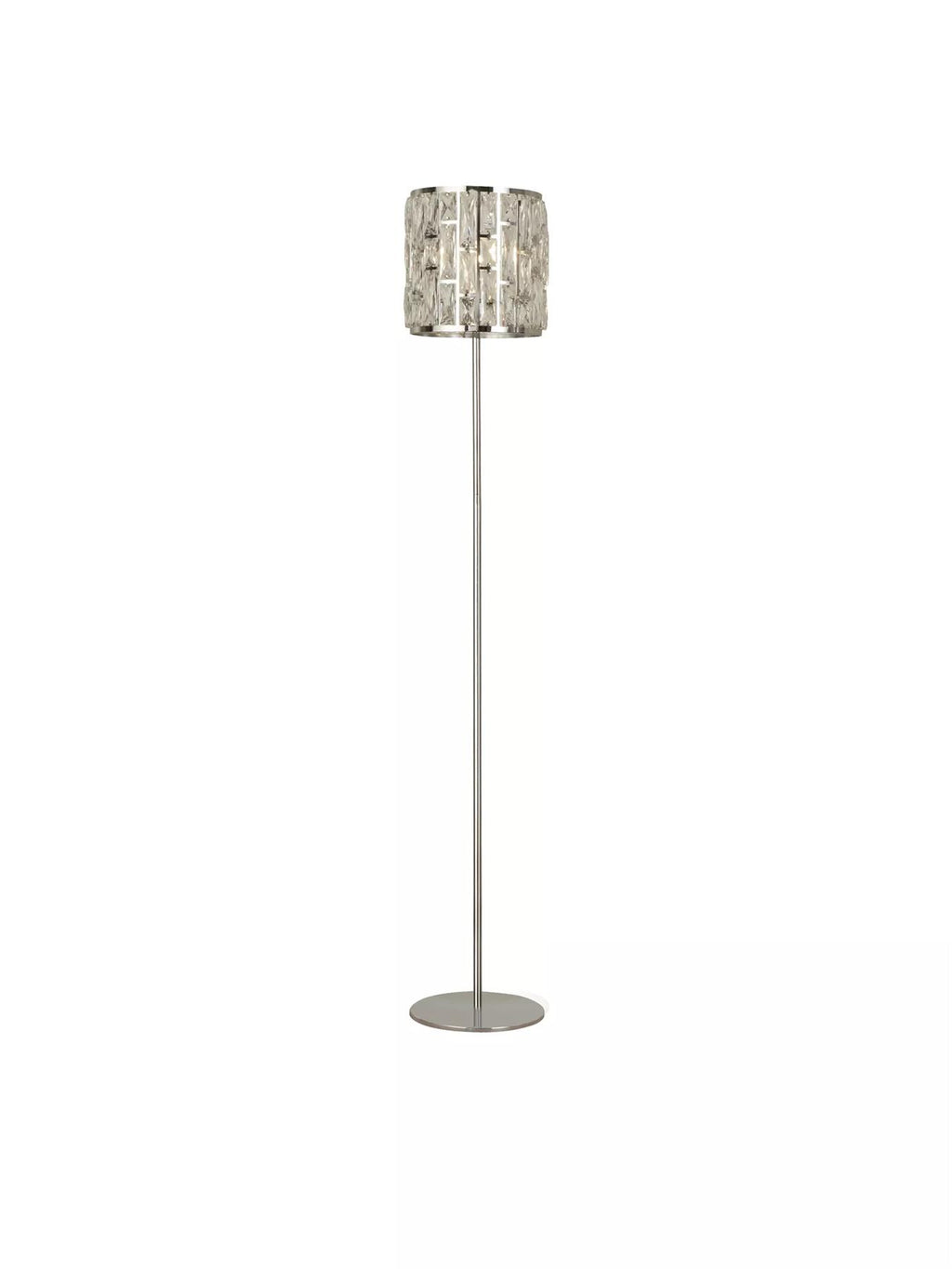 Bijou Floor Lamp In Chrome Finish With Crystal Glass 6589CC