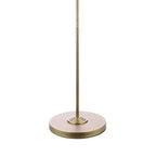 Laura Ashley Sorrento 3 Light Floor Lamp Matt Antique Brass With Natural Shade LA3756755-Q