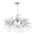 Willow 3Lt Pendant In Satin Pewter With Crystal LA3756469-Q