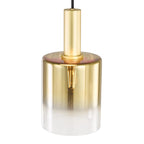 Savannah Pendant Satin Gold and Gold Ombre Glass SAV8635