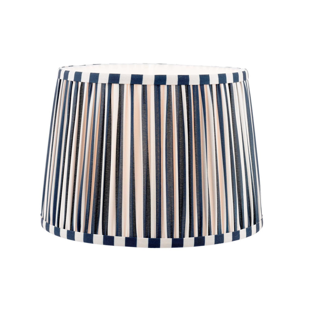 Laura Ashley Denwick Blue Cotton Tapered Drum Shade 30cm/12 inch LA3756736-Q