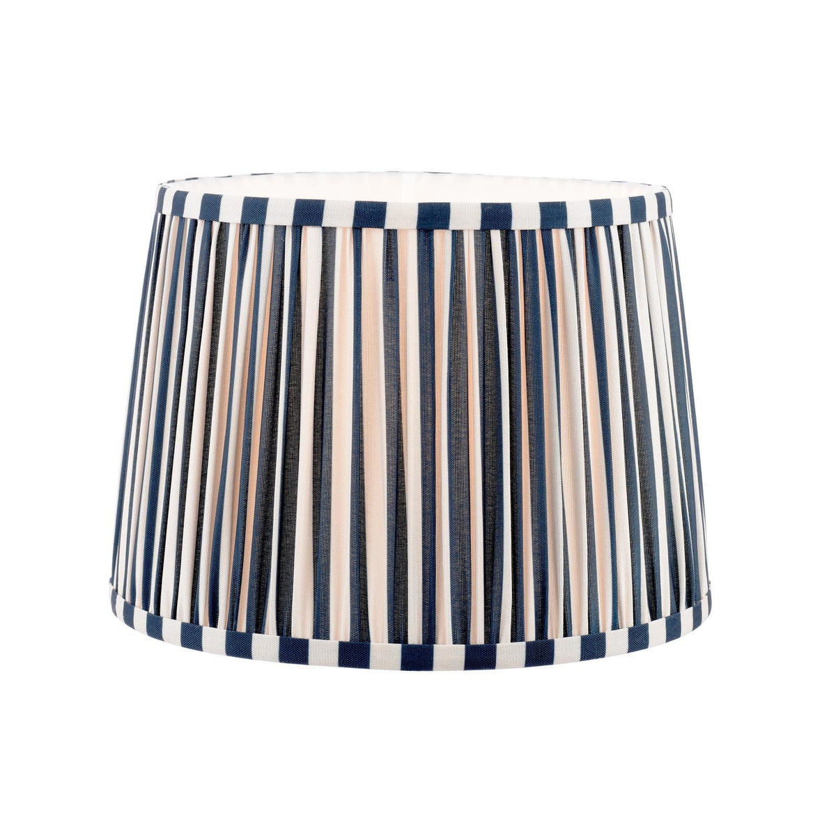 Laura Ashley Denwick Blue Cotton Tapered Drum Shade 30cm/12 inch LA3756736-Q