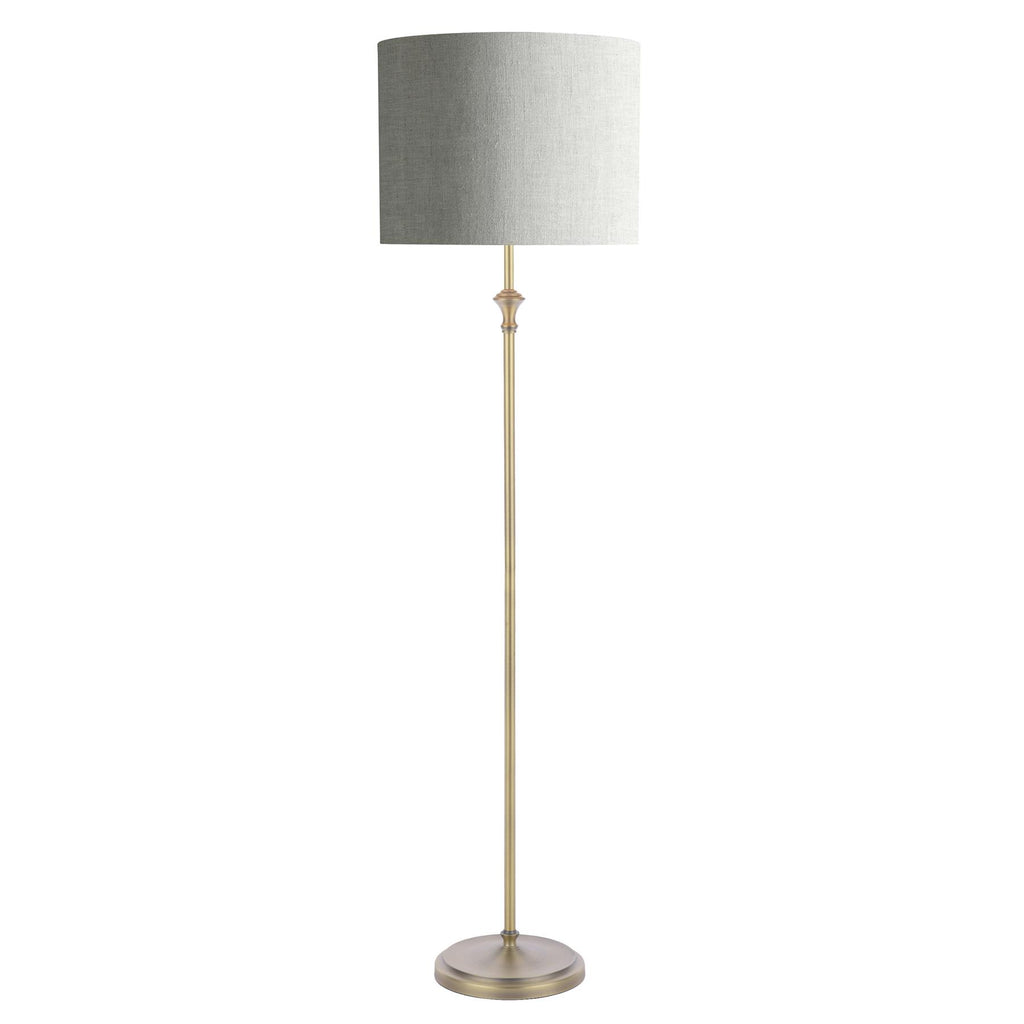 Laura Ashley Highgrove Floor Lamp Antique Brass With Shade LA3756322-Q