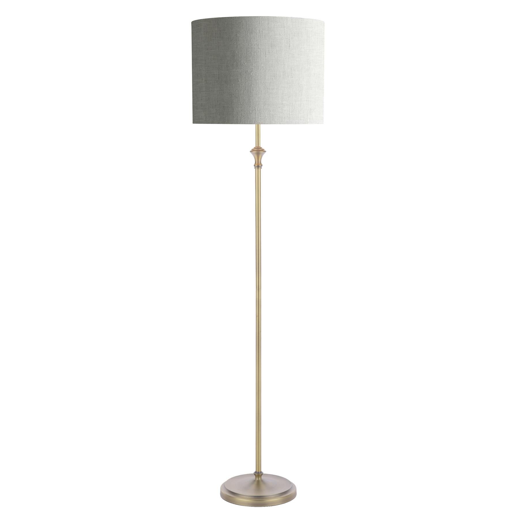 Laura Ashley Highgrove Floor Lamp Antique Brass With Shade LA3756322-Q