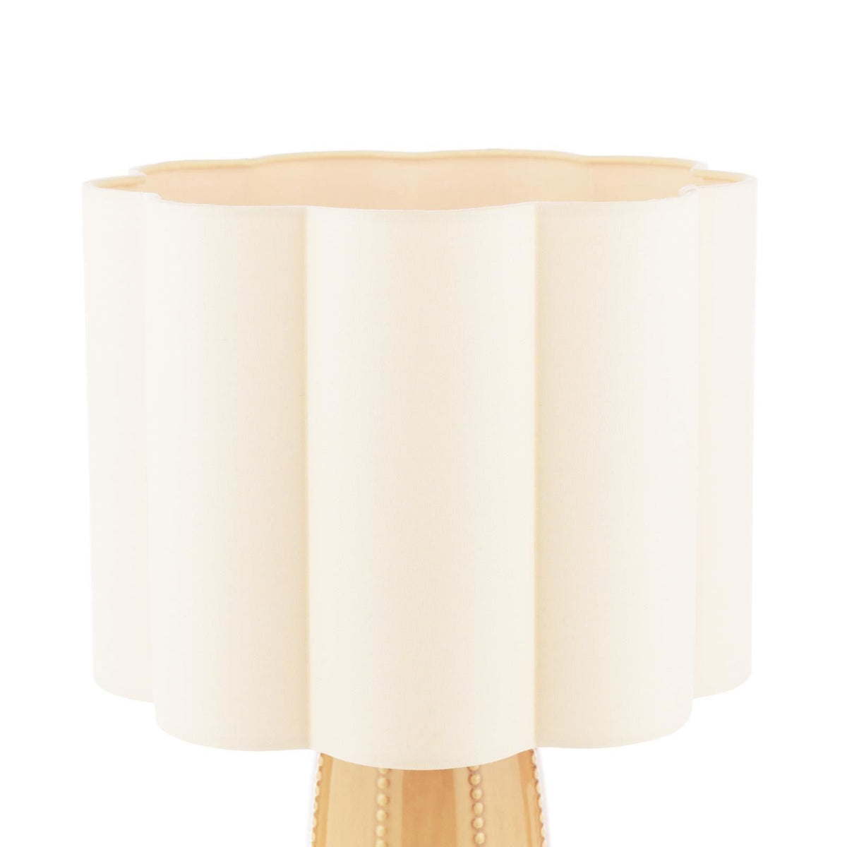 Laura Ashley Littleton Table Lamp Yellow Ceramic and Antique Brass With Shade LA3756705-Q