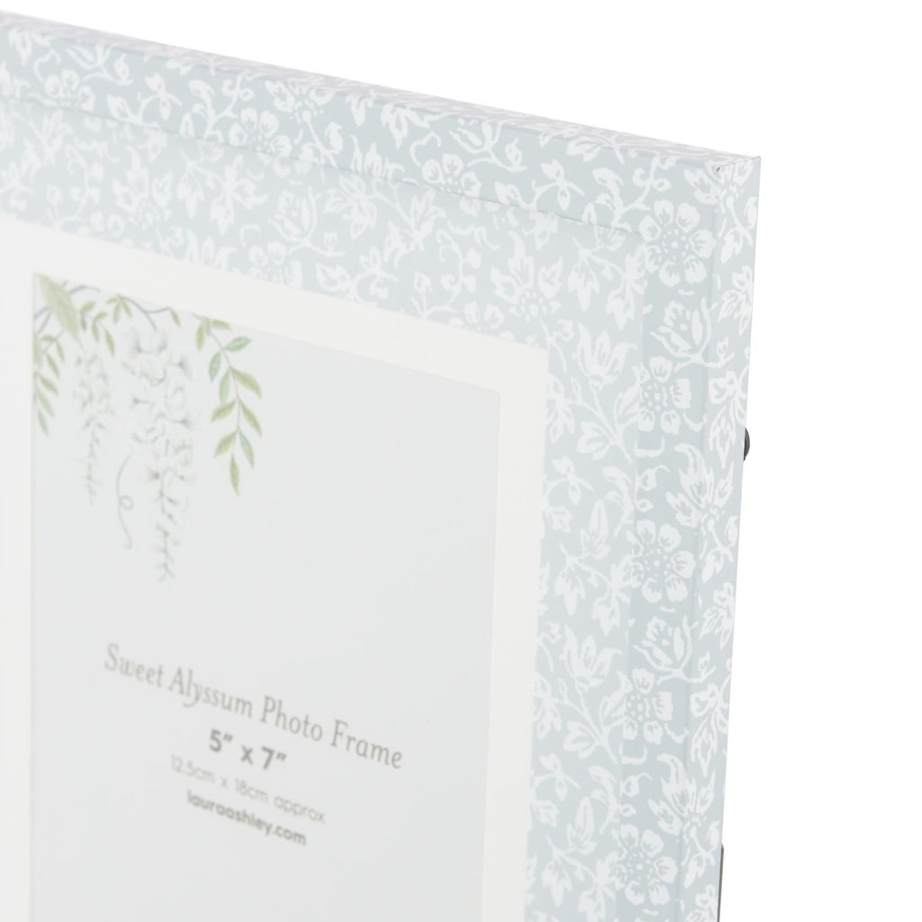 Laura Ashley Sweet Alyssum Photo Frame Blue 5" x 7" LA3756694-Q
