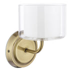 Laura Ashley Southwell Wall Light Antique Brass and Opal Glass LA3756673-Q