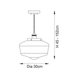 Camberley Ceiling Pendant Light In Brass With Opal Glass Shade 97692