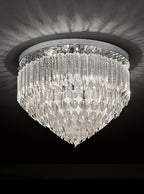 6 Light Crystal Flush Ceiling Lamp - F2268/6