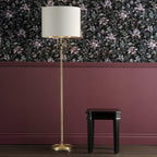 Laura Ashley Highgrove Floor Lamp Antique Brass With Shade LA3756322-Q