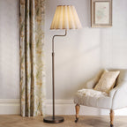 Laura Ashley Holwell Floor Lamp Antique Bronze With Shade LA3756645-Q