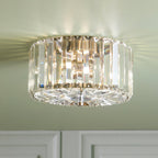 Laura Ashley Fernhurst Small 3 Light Flush Crystal and Antique Brass LA3756657-Q