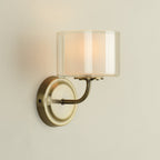 Laura Ashley Southwell Wall Light Antique Brass and Opal Glass LA3756673-Q