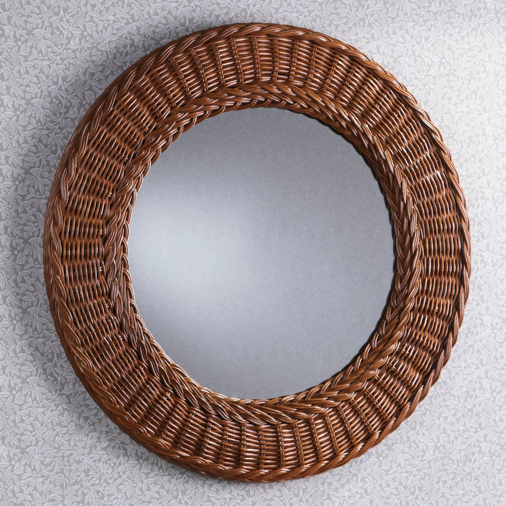 Laura Ashley Cait Mirror Natural Rattan 60cm LA3756691-Q