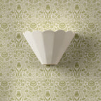 Laura Ashley Scallop Wall Washer White Ceramic LA3756707-Q