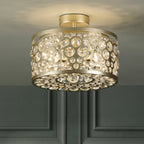 Laura Ashley Tilbrook 3 Light Flush Matt Champagne and Crystal LA3756710-Q