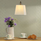 Laura Ashley Porcelain Pendant Cream and Antique Brass LA3756731-Q