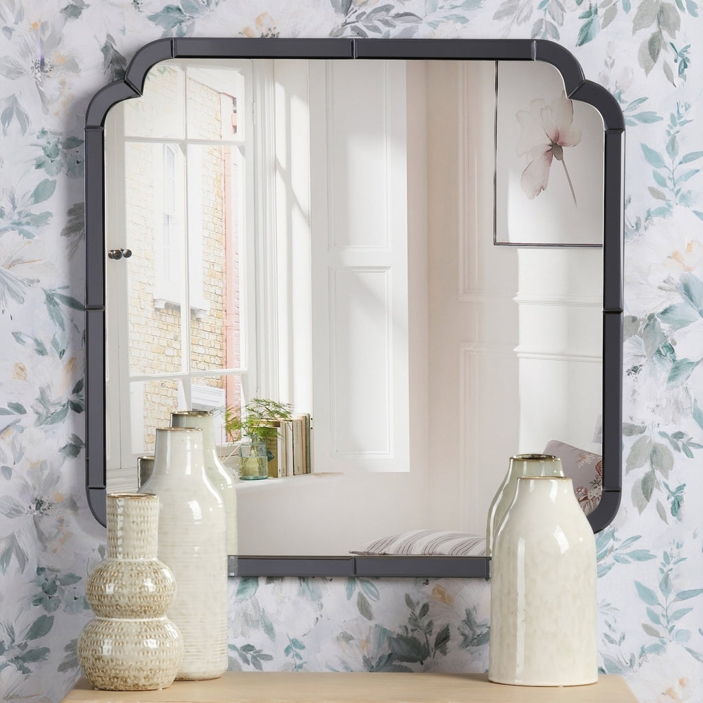 Laura Ashley Martham Mirror Smoked Blue 65 X 65cm LA3756773-Q