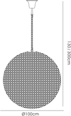 IL30196 Ava 18 Light Crystal Ceiling Light