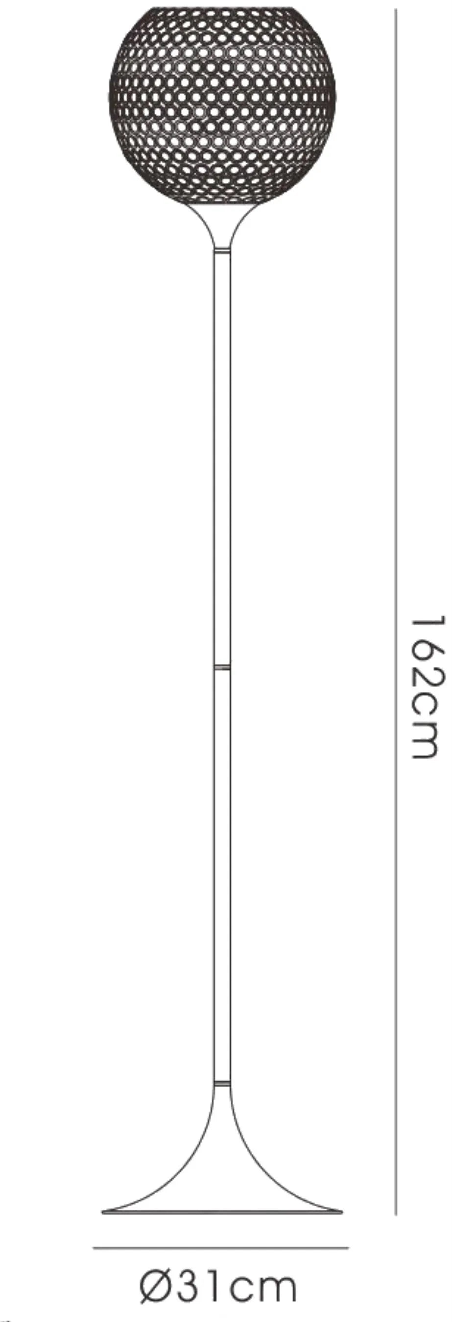 IL30197 Ava 5 Light Crystal Floor Lamp