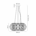 Fusion Stunning 12 Light Ceiling Pendant Light in French Gold Finish