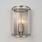 Orly Classic Half Wall Lantern In Satin Nickel Finish LG77130/WB/SN