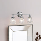 Keynes 3 Light Bathroom Wall Light In Polished Chrome Finish QN-KEYNES3-BATH