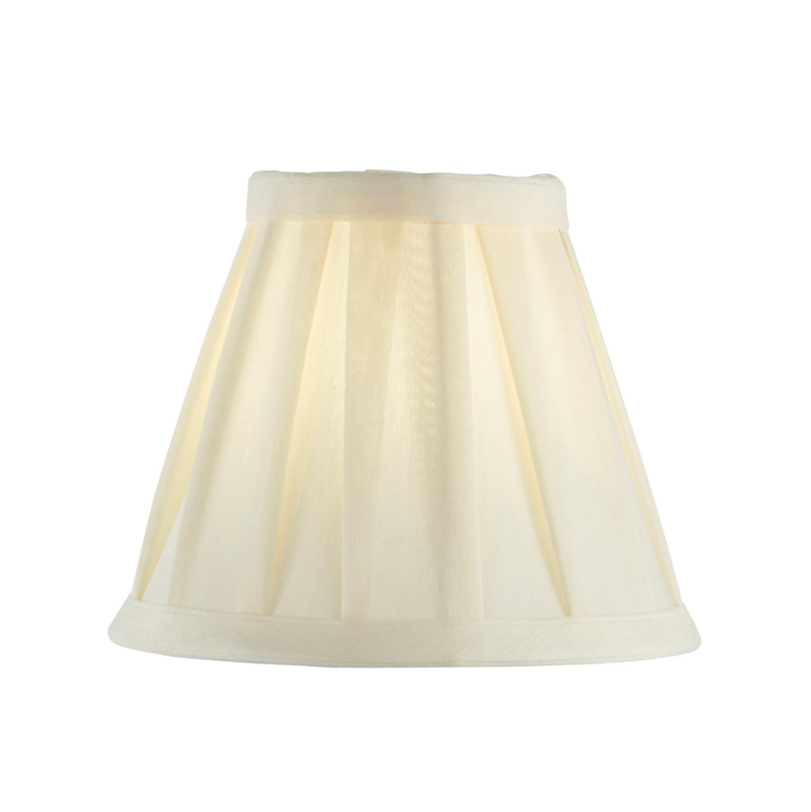 CARLA-6" Cream Pleated Empire Candle Shade