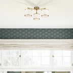 Franklite Sirius 3 Light Flush Ceiling Light In Aged Brass With Off White Shade FL2496-3