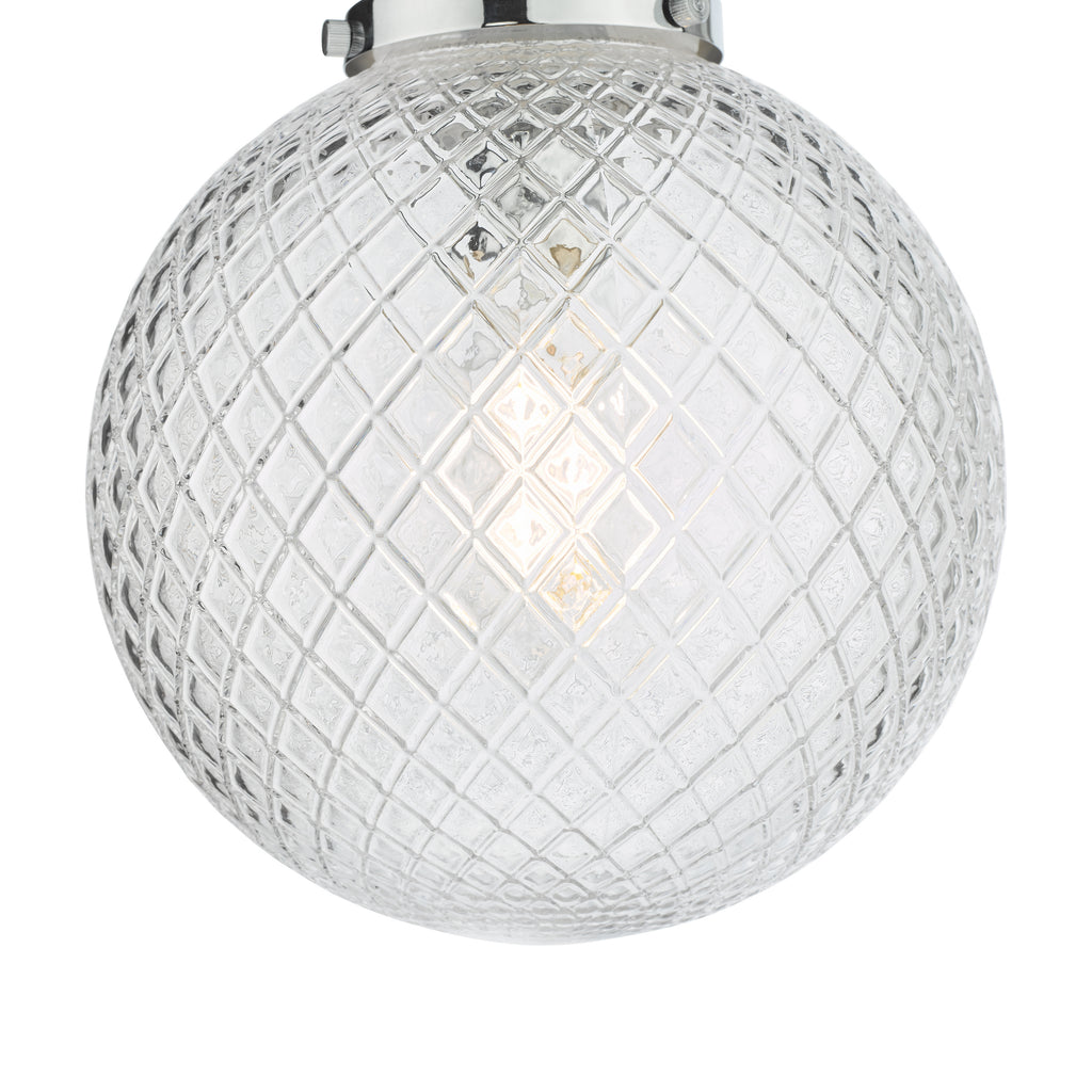 Dar Wayne Semi Flush Ceiling Light In Polished Chrome Finish WAY0150
