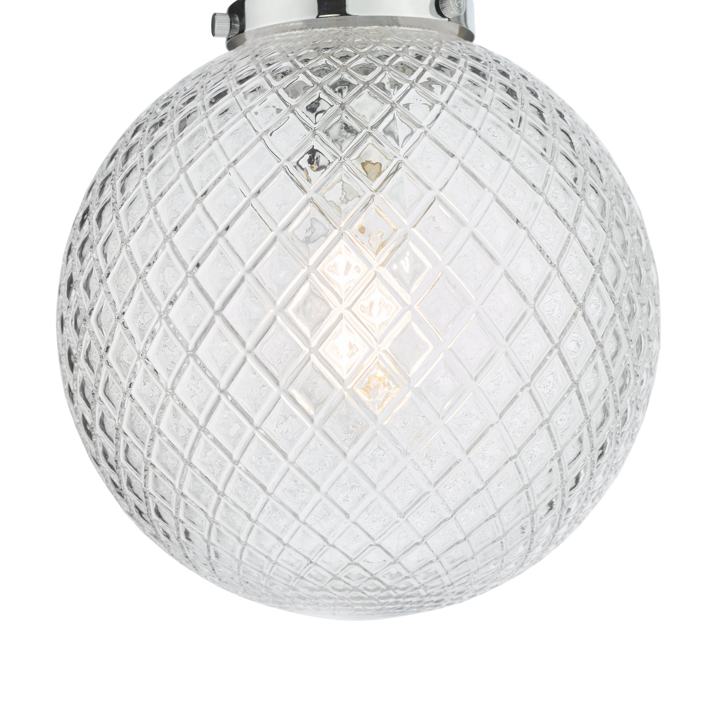 Dar Wayne Semi Flush Ceiling Light In Polished Chrome Finish WAY0150