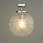 Dar Wayne Semi Flush Ceiling Light In Polished Chrome Finish WAY0150