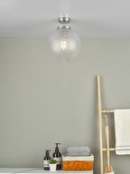 Dar Wayne Semi Flush Ceiling Light In Polished Chrome Finish WAY0150