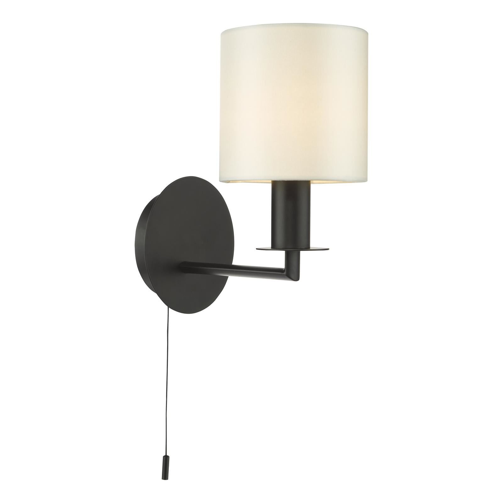 Tyler Wall Light Matt Black With Shade TYL0722-LYR2615