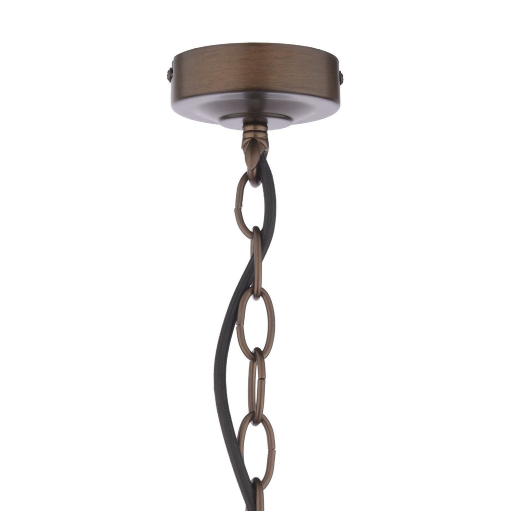 Laura Ashley Holwell 2 Light Pendant Antique Bronze With Shade LA3756643-Q