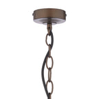 Laura Ashley Holwell 2 Light Pendant Antique Bronze With Shade LA3756643-Q