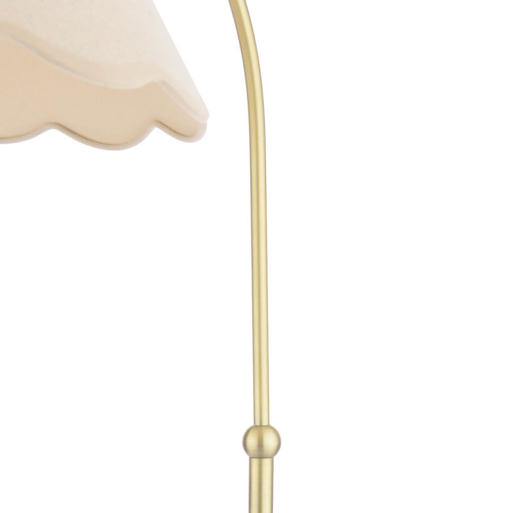 Laura Ashley Cordwell Floor Lamp Matt Antique Brass With Shade LA3756743-Q