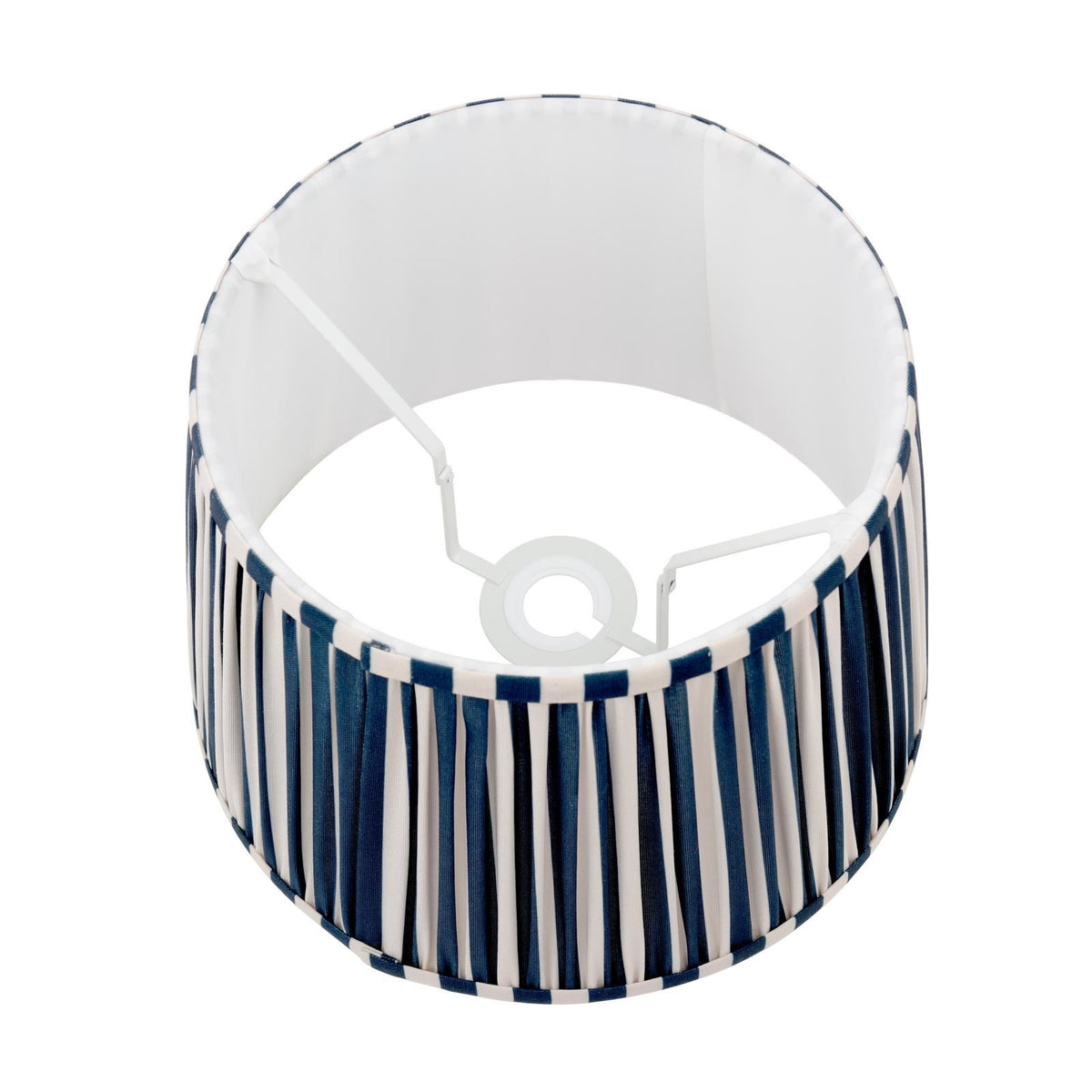 Laura Ashley Denwick Blue Cotton Tapered Drum Shade 30cm/12 inch LA3756736-Q
