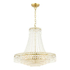 Enid 5 Light Grande Chandelier Glass and Matt Antique Brass LA3756711-Q