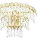Laura Ashley Enid Wall Light Faceted Crystal Glass and Matt Antique Brass LA3756714-Q