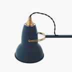 Anglepoise 32497 Original 1227 Brass Desk Lamp Ink Blue