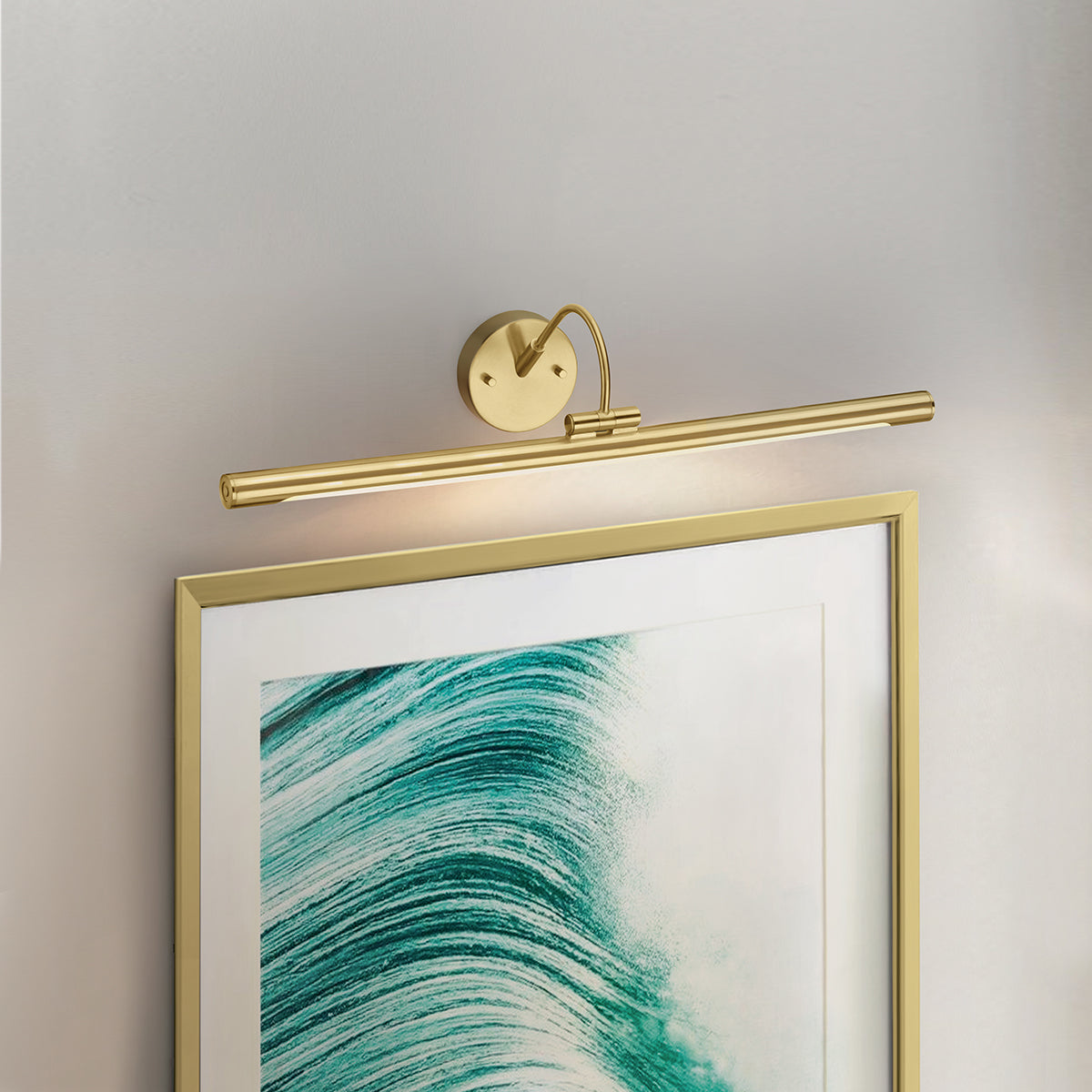 Alton Classic Large LED Picture Light In Brushed Brass Finish ALTON-PL-L-BB