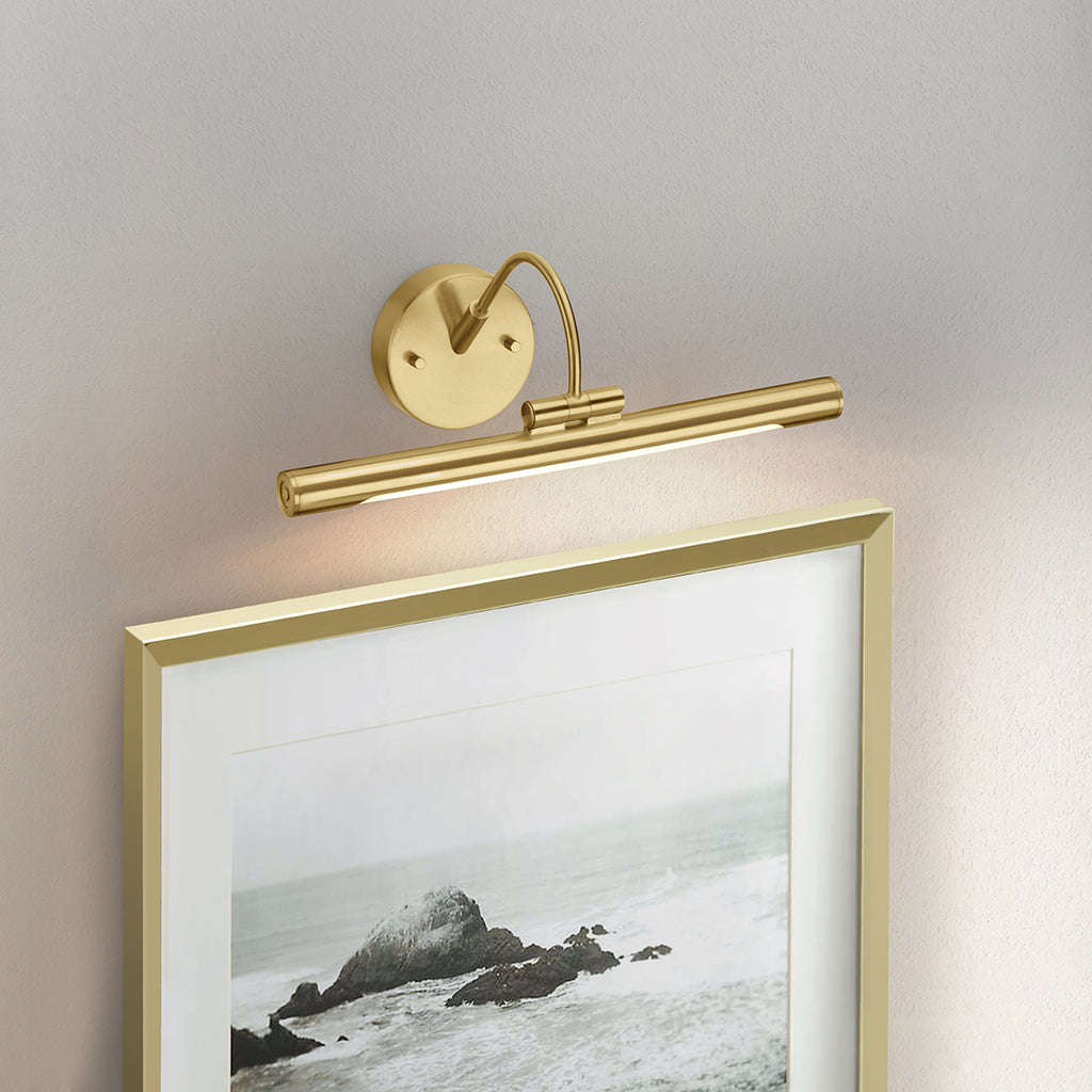 Alton Classic Small LED Picture Light In White Finish ALTON-PL-S-BB