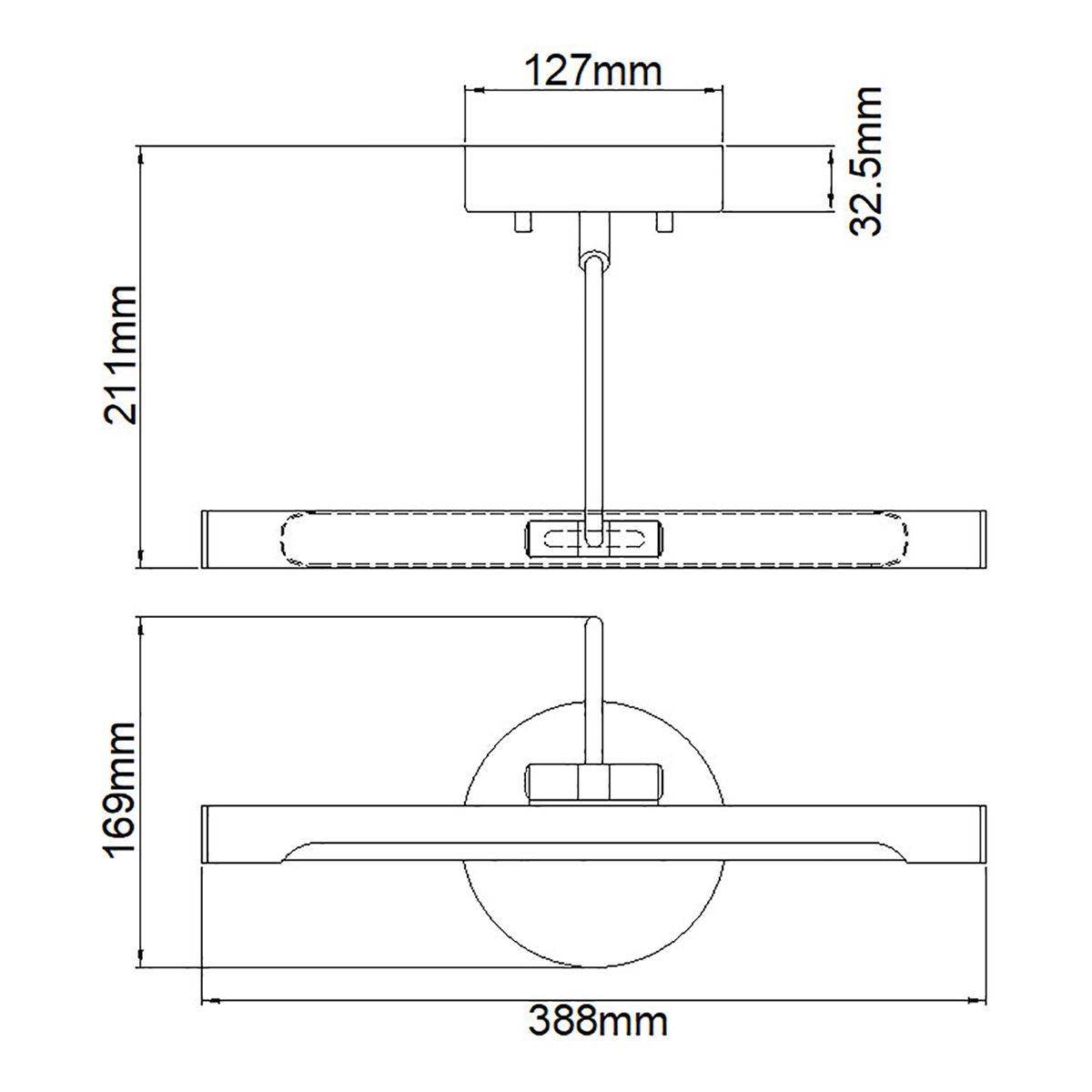 Alton Classic Small LED Picture Light In Polished Chrome Finish ALTON-PL/S PC